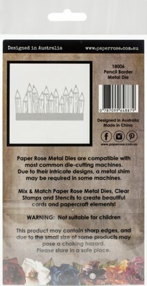 Paper Rose Dies - Pencil Border