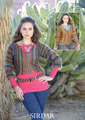 Sweaters in Sirdar Divine - 7180 - Downloadable PDF