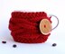Knit Cup Cozy, Cabled Cup Cozy, Cabled Coffee Cozy, Coffee Sleeve