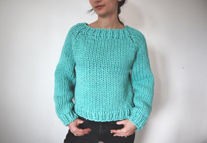 The Big Bottom-Up Sweater