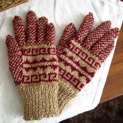 Andean gloves - knitting pattern