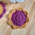Polka Dot Flower Coaster