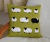 Flock of Sheep Cushion in Aran