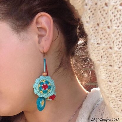 Mandala Flower Earring Beads