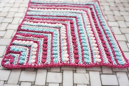 Rosettes and Ridges Washcloth