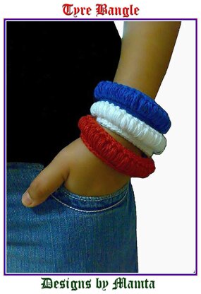 Tyre Bangle Crochet Hippie Bracelet Pattern