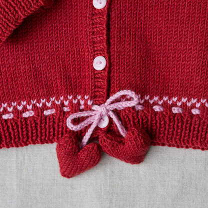 Love You Cardigan - Knitting Pattern for Babies in Debbie Bliss Baby Cashmerino