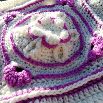 Amethyst Flower Granny Square