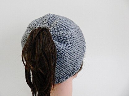 Bun Hat Knit Look Crochet