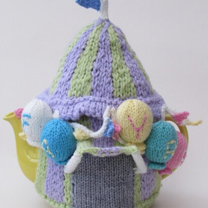 Summer Fayre Marquee Tea Cosy Knitting Pattern