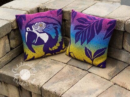 Parrot Mosaic Bag and Pillow