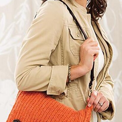 Knit-Look Asymmetrical Bag