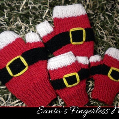 Santa's Fingerless Mitts