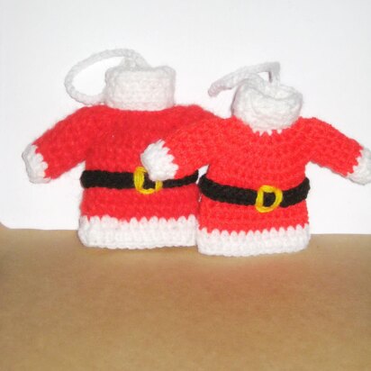 Santa sweater ornament