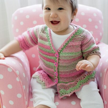 Rosetta baby cardigan