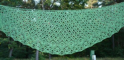 Double Bubble Lace Shawl