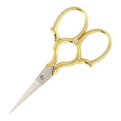 Gingher Gold-Handled Epaulette Embroidery Scissors - 3 1/2