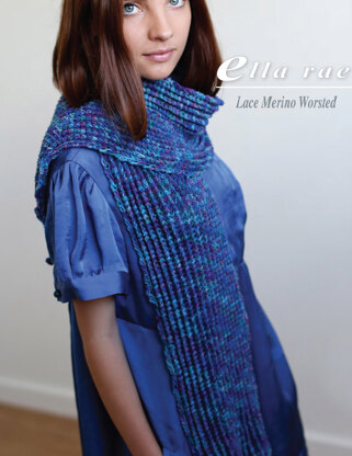 Wrap in Ella Rae Lace Merino Worsted - ER9-03 - Downloadable PDF