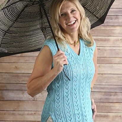 K683-Cerulean V-Neck Tunic