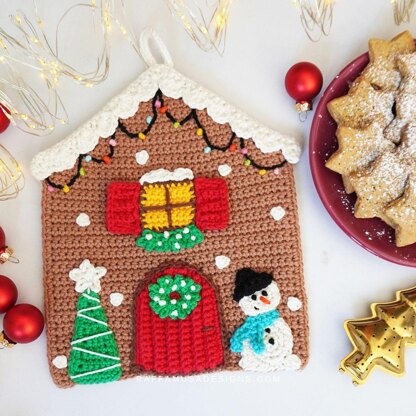 Gingerbread House Potholder