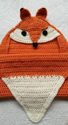 Fox Hooded Wrap Blanket