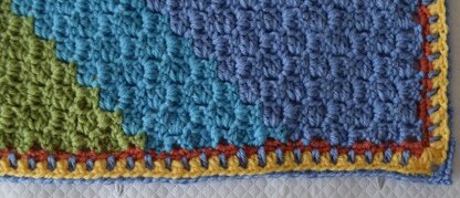 Diagonal Rainbows Baby Blanket