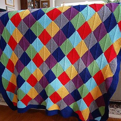 Sweet Faux Hawk Baby Blanket - knitting pattern