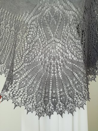 Antique silver bird wings #5