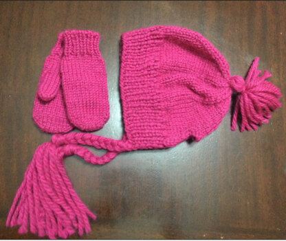 Nordic hat and mitts for Emmy