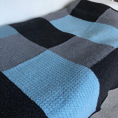 Simple Seed Stitch Blanket