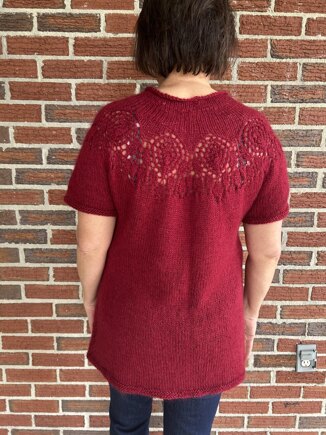 Red Hibiscus tunic #4