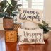 Happy Camper Knit Pillow Cover