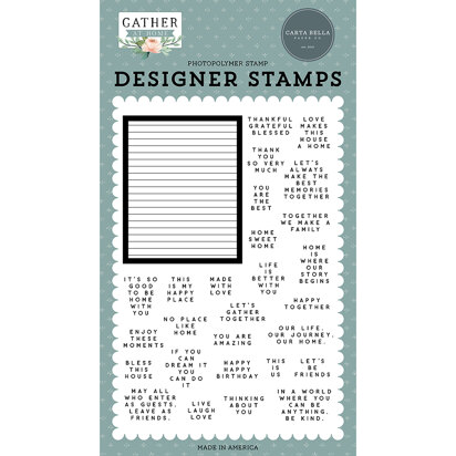 Carta Bella Paper Letterboard & Phrases Stamp Set