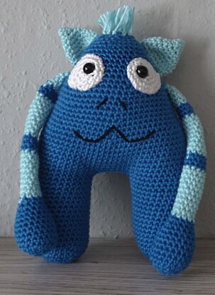 Amigurumi Häkelanleitung für das liebe Kuschelmonster Barney