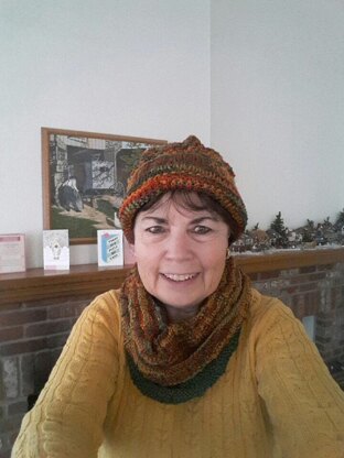 Forest Moss Beanie in Paintbox Yarns Simply Aran
