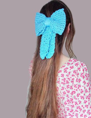 Crochet Dainty Hair Bow Pattern