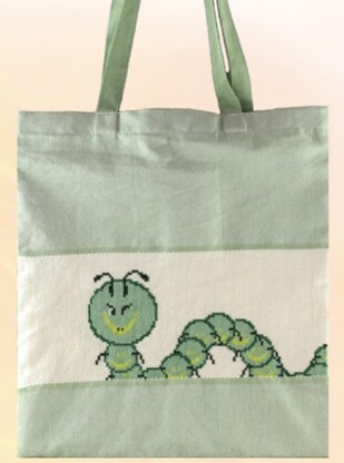 Pako Bag - Caterpillar (10 Tpi Cotton) Counted Cross Stitch Kit - 36x41 cm