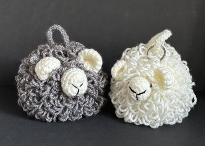 Curly Sheep Key Chain