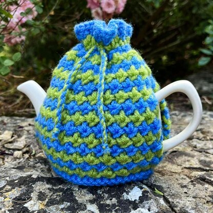 Cornflower 2 Cup Teapot Cosy Knitting Pattern_.