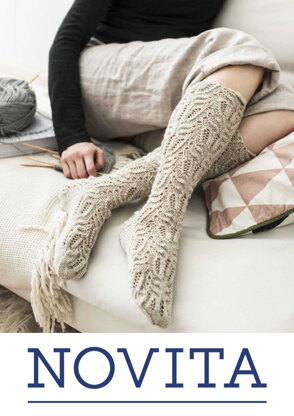 Knee-High Lace Stockings in Novita Nalle - Downloadable PDF