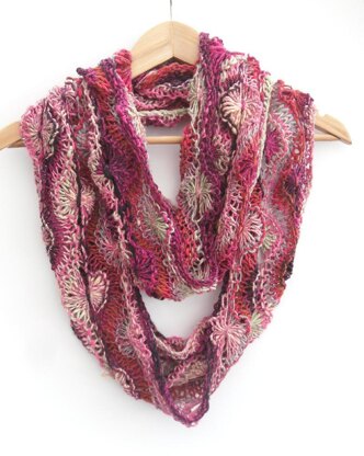 Flowery Infinity Scarf