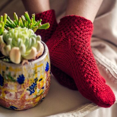 Red Moss Socks