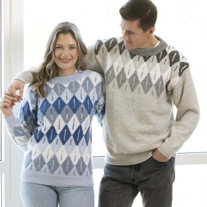 Syrup Sweater in Viking Of Norway Alpaca Storm - UK-2306-2 - Downloadable PDF