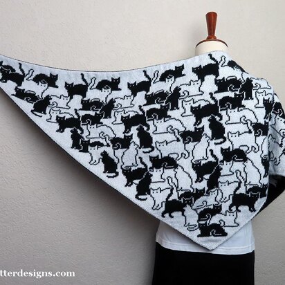 Herding Cats Shawl