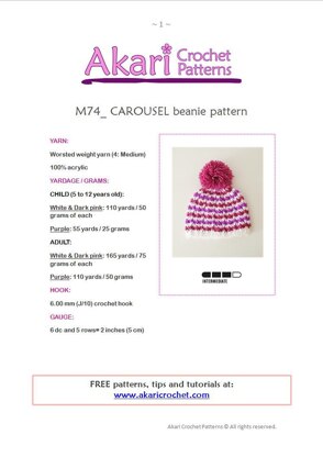 CAROUSEL beanie _ M74