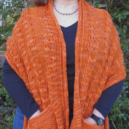 Warm Castlebar Pocket Shawl