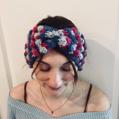 Twisted Bobble Headband Ear Warmer