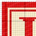 Initial Letter D Pillow Mini C2C Crochet Pattern Bordered Cushion ABC Name Bolster