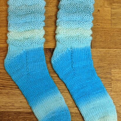 Totally Tubular - scrunchie toe-up socks