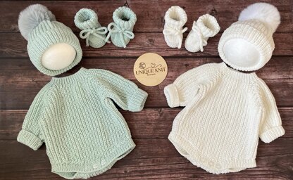'Snuggles' 3 piece romper set